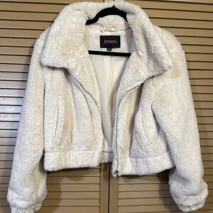 Faux Fur Jacket - M
